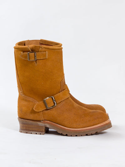 Bright Shoemakers, Engineer Boot Commander, Camel Rough-Out